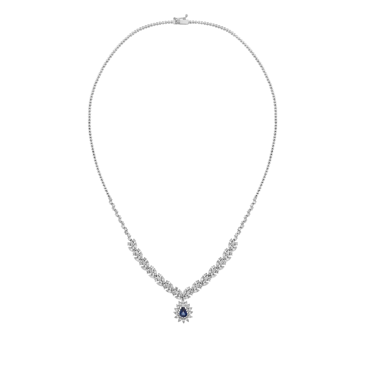 18K 2.850 ct Diamond Necklace