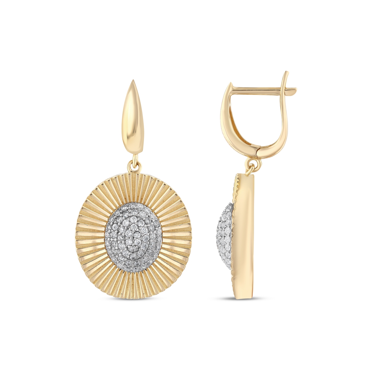 14K 0.350 ct Gold Earring