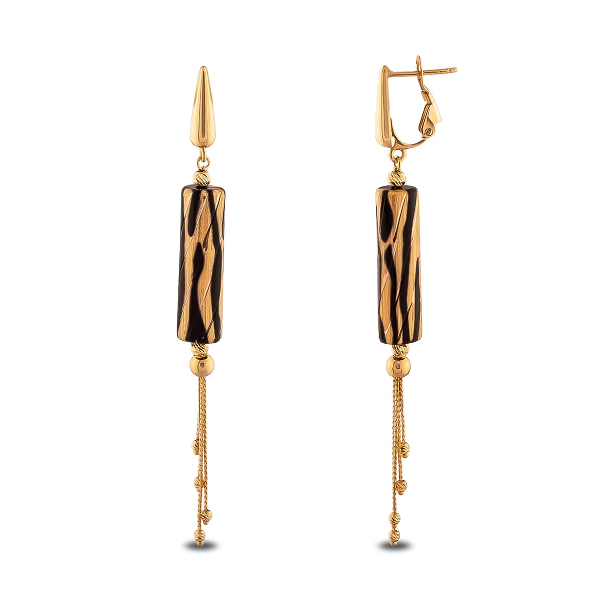 18K Electroform Gold Earring | INV129 - Turkish Jewellery